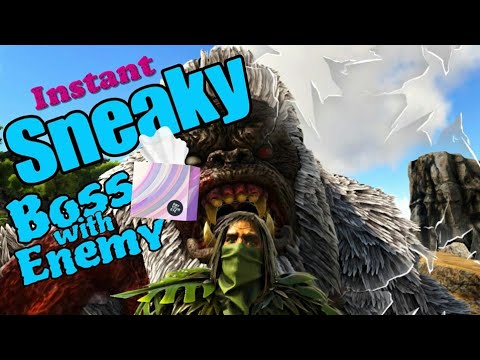 ARK PVP : BOSS with ENEMY !!! (Megapithecus))