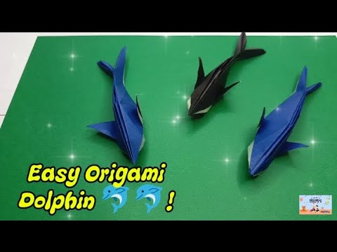 How to Make an Origami Dolphin 🐬 | Easy Paper Folding Tutorial for Beginners