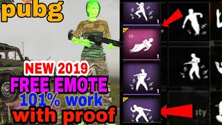 How To unlock Free All Emotes In Pubg Mobile New Trick ! YOU MISS IT ? 2019 New Trick !!