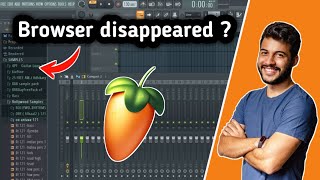 Browser disappeared in FL studio ? Please watch this video || Recover plugins || FL Studio Tips ||