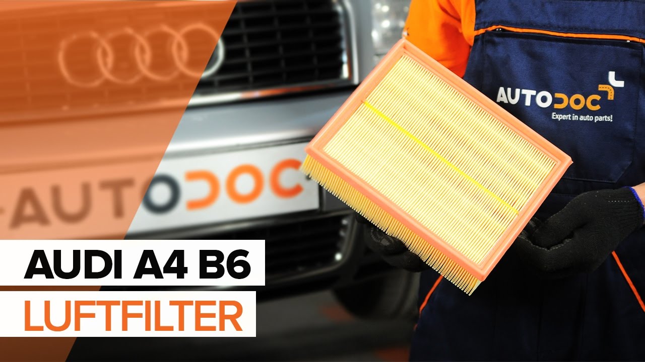 Anleitung: Audi A4 B6 Luftfilter wechseln