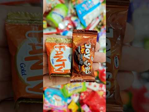 Fizzy frenzy joy lip & Fanty candy ASMR triggers! ASMR candy Unwrapping tasty triggers #shorts