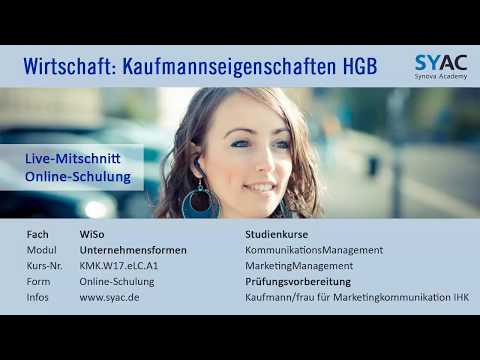 Wirtschaft » Kaufmannseigenschaften, Kaufmann nach HGB | SYAC.DE