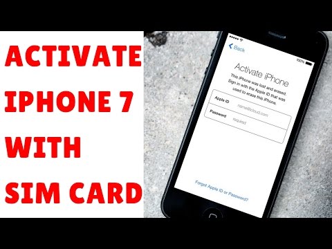 How to Activate iPhone 7 using SIM Card & Wifi - STEP...
