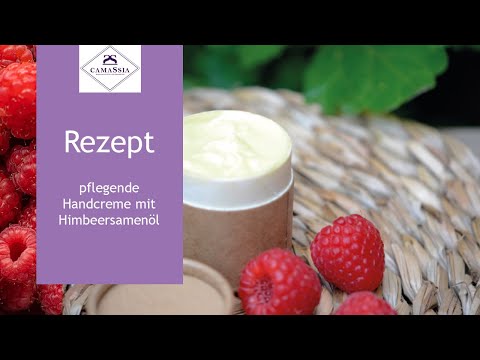 DIY Natürliche Handcreme selber machen, mit Himbersamenöl, pflegend und feuchtigkeitsspendend