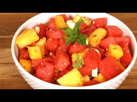 Watermelon Pineapple Salad