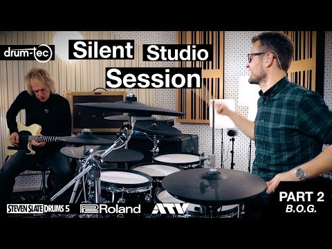drum-tec e-drums Silent Studio Sessions Ep.2 with Roland TD-50 triggering Steven Slate SSD5