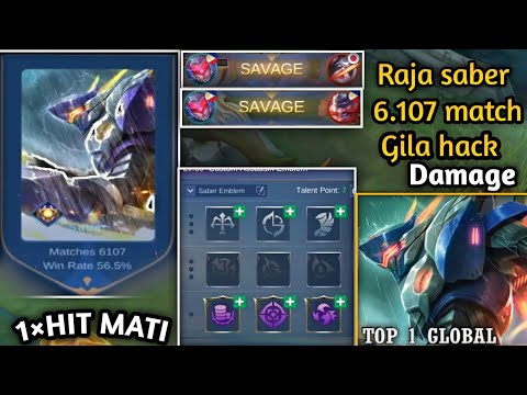 GAMEPLAY TOP GLOBAL SABER !!! BUILD SABER TERSAKIT DAN TERKUAT 2022 !!! RAJA SABER NO 1 DUNIA