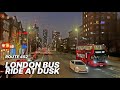 Blue Hour London Double Decker Bus Ride Bus Route 452 From London S Kensal Green To Vauxhall