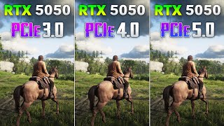 PCIe 30 vs PCIe 40 vs PCIe 50 on RTX 5050  Is There a Difference