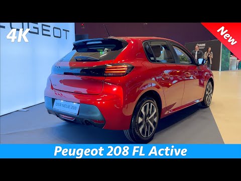 Peugeot 208 FL Active 2024 FULL Review 4K (Exterior - Interior) 1.2 PureTech 75 HP,  5 speed