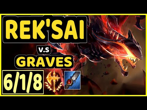 CINKROF (REK'SAI) vs GRAVES - 6/1/8 KDA JUNGLE CHALLENGER GAMEPLAY - EUW