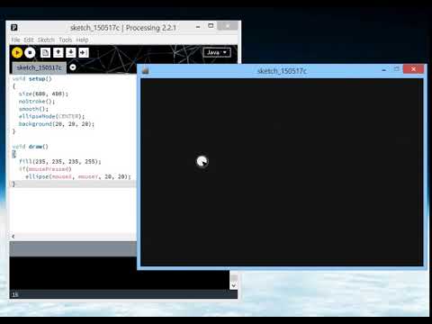 Processing Tutorial 2 Mousepressed