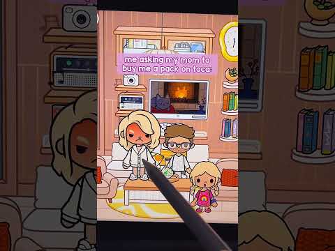 Me asking my mom to buy me a pack on Toca: 😭 #tocaboca
