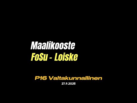Maalikooste: FoSu - Loiske (P16 Valtakunnallinen)
