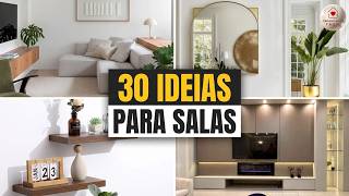 30 TRUQUES DE DECORAÇÃO para SALA PEQUENA parecer MAIOR