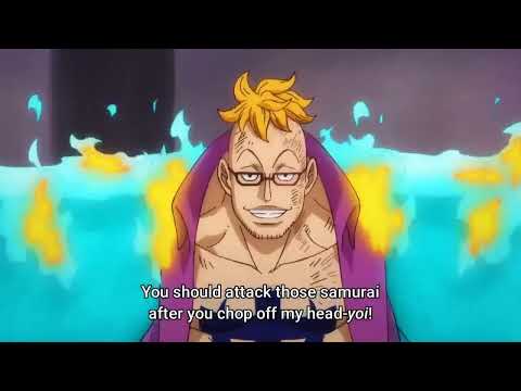 Luffy Awakes   Marco holds back King & Queen by himself episode 1022   One Piece