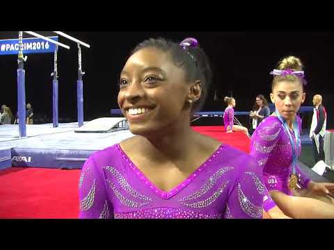 Simone Biles On 2016 Debut (USA) - 2016 Pac Rims Team & AA Final