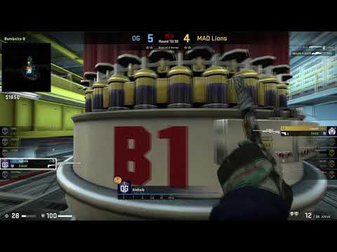 CSGO GOTV POV OG.ALEKSIB(19/13) VS MAD LIONS NUKE ESL One Cologne 2020 Europe