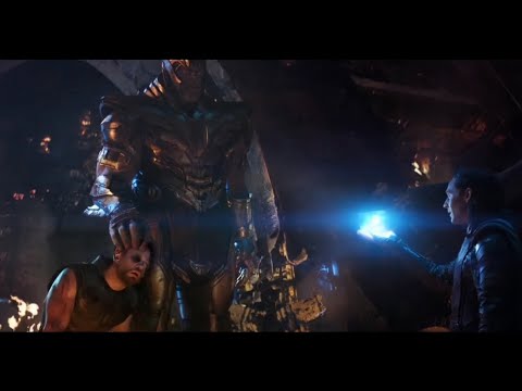 Thor and Loki Hulk Vs Thanos Teams   Loki was killed protecting the stone