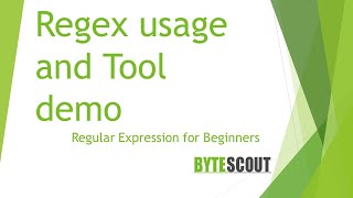 Regex usage and Tool demo - Regular Expressions for Beginners - S1E3