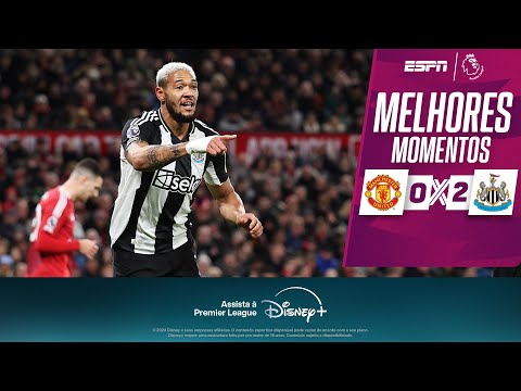 Gols e lances de Manchester United x Newscastle United