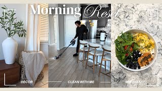 Morning Reset Routine 🌿 Clean With Me + Spring Declutter & Healthy Breakfast