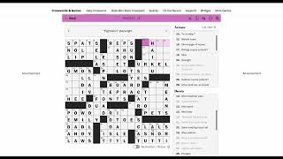 Solving the WaPo Crossword 08/07 in 4:15 (New Thursday PR)