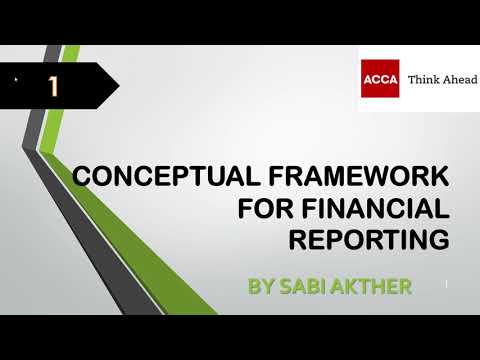 ACCA I Strategic Business Reporting (SBR) I Conceptual Framework - SBR Lecture 1