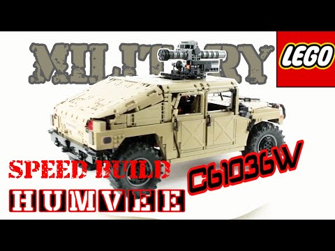 #lego #legomoc HUMVEE C61036W  MILITARY OFF ROADER #legotechnic #rccar #humvee #speedbuild