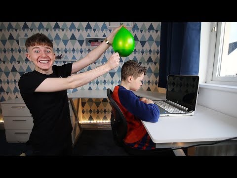 *FUNNY* COCA Cola in BALLOON PRANK on LITTLE BROTHER!!! Video