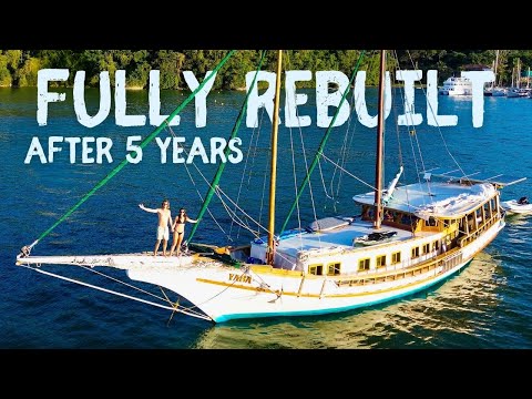 Full Boat Tour: Our Home Aboard a Restored 88ft Wooden Sailboat — Sailing Yabá 295
