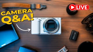 Camera Gear! Q&A! LIVESTREAM and GIVEAWAY 🔴