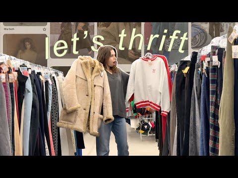 thrift with me for 2026 trendsssss (kind of) thrift haul & styling at the end!!