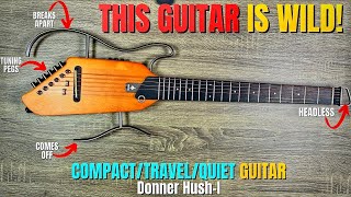 Video thumbnail for This Compact/Travel Guitar BREAKS APART - Donner HUSH I - Demo/Review by Scott Uhl