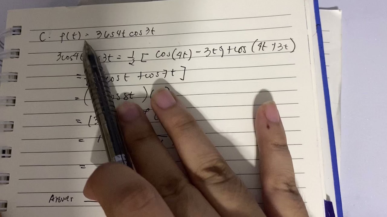 Calculation No.7- Laplace Transform Using Tabular Method