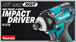 Makita 40V max XGT® 4-Speed Impact Driver (GDT04)