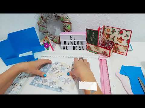 TUTORIAL TARJETA NAVIDEÑA DOBLE Z POP UP