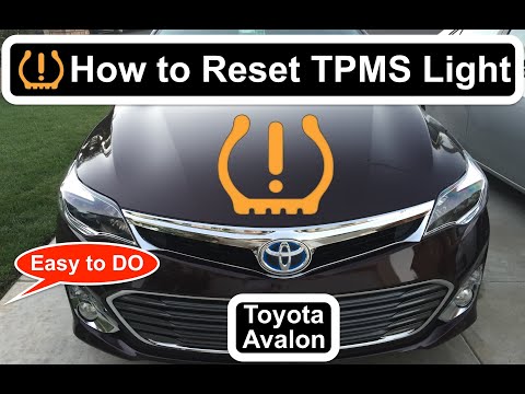 How to RESET Tire Warning on 2015 Toyota Avalon TPMS Reset Tire Pressure Monitoring System