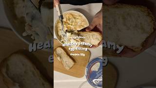 【材料4つ】ヘルシー卵サンドイッチの作り方｜朝7時の簡単朝ごはん☀️