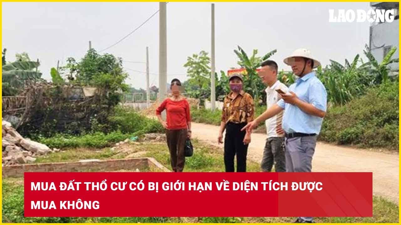 Mua đất thổ cư có bị giới hạn về diện tích được mua không?