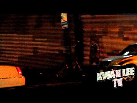2 Guys Fight With Belts On Myrtle Ave In Brooklyn 8-16-2012
