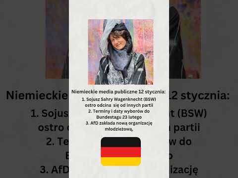 Niemieckie media publiczne 12 stycznia