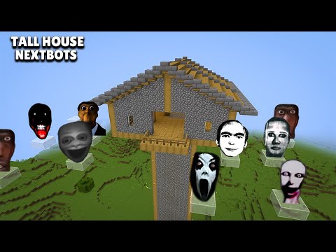 SURVIVAL TALLEST HOUSE WITH 100 NEXTBOTS in Minecraft - Gameplay - Coffin Meme
