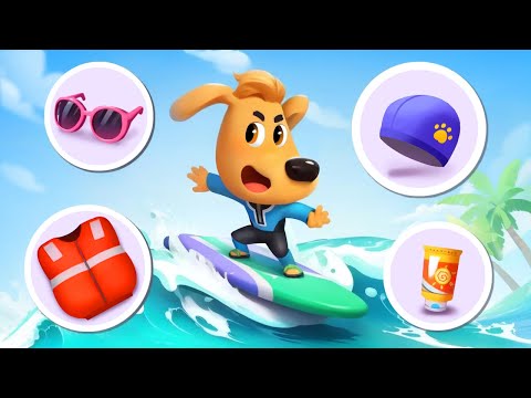 Let's Go Surfing | Safety Tips | Good Habits | Kids Cartoons | Sheriff Labrador