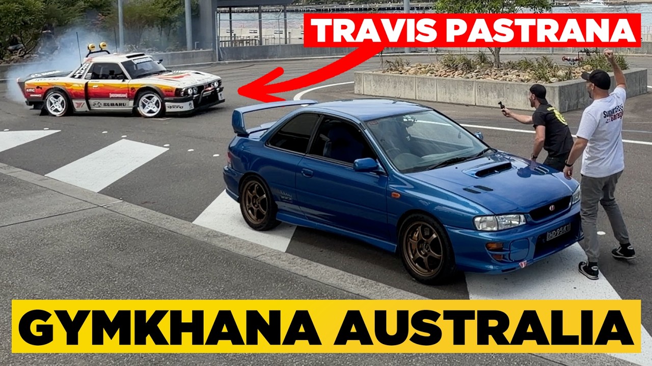 Missed us by less than a metre.. Gymkhana Cameo in the WRX STI