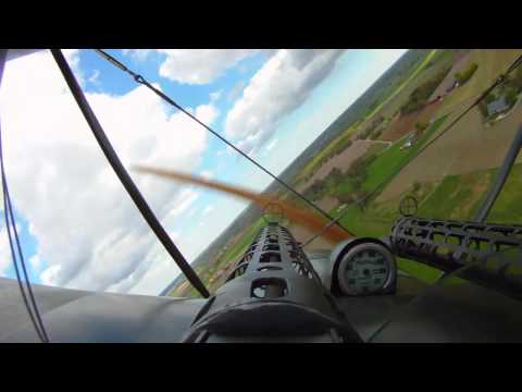 Mikael Carlson Flying the Fokker Dreidecker
