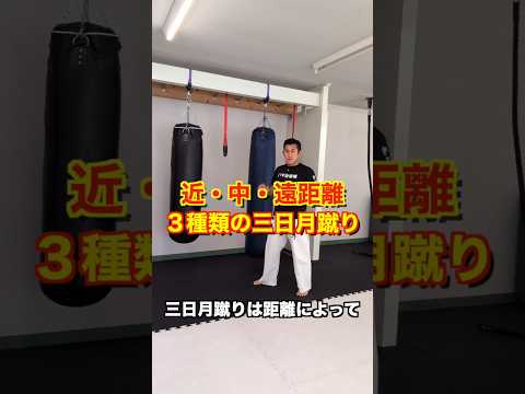 距離で使い分ける！3種類の三日月蹴り #shorts #空手 #極真 #武道 #karate #kyokushin