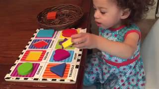 Teaching a 1 year old Shapes! Learning Shapes Preschool - Download this Video in MP3, M4A, WEBM, MP4, 3GP