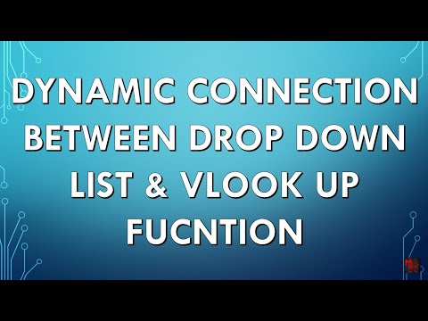 #VLOOKUP #DROPDOWN: DYNAMIC CONNECTION BETWEEN DROP DOWN LIST & VLOOKUP FUNCTION | 2021 | EXCEL TIPS